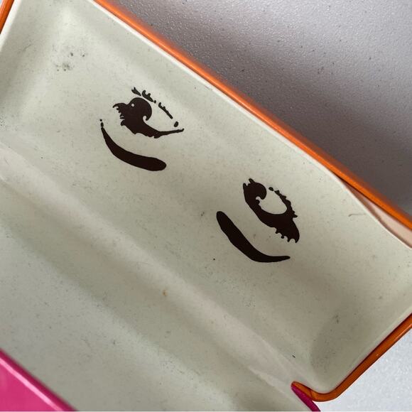 Kate Spade Pink & Orange Hardshell Sunglasses Case - Picture 2 of 5